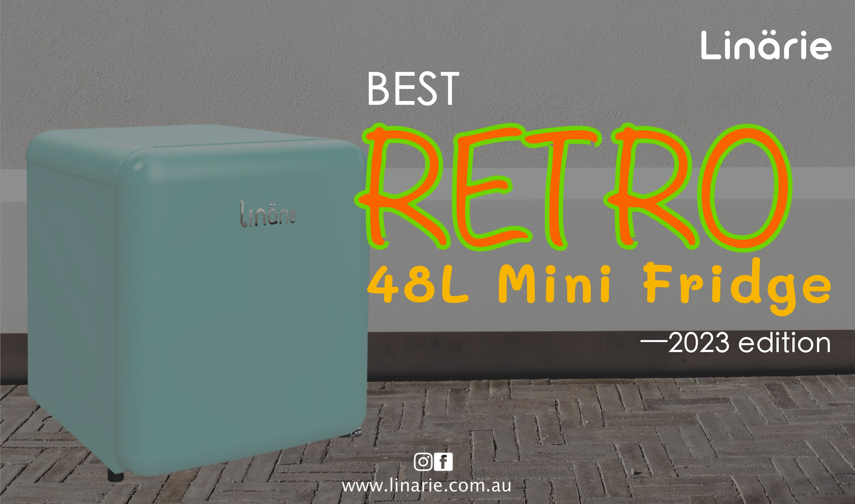 Best 48L Retro Mini Fridge with Built-In Freezer Compartment in 2023