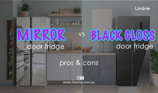 Mirror Door Fridge vs Black Gloss Refrigerators: Pros & Cons – Linärie ...