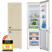 Annecy 242L Cream Retro Bottom Mount Fridge LKCO250CREAM