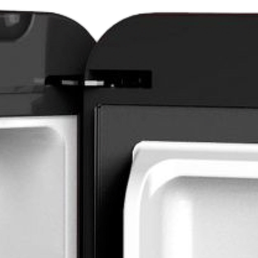 Linarie | Chatel 48L Black Retro Mini Fridge with Built-In Freezer Compartment LK48MBBLACK