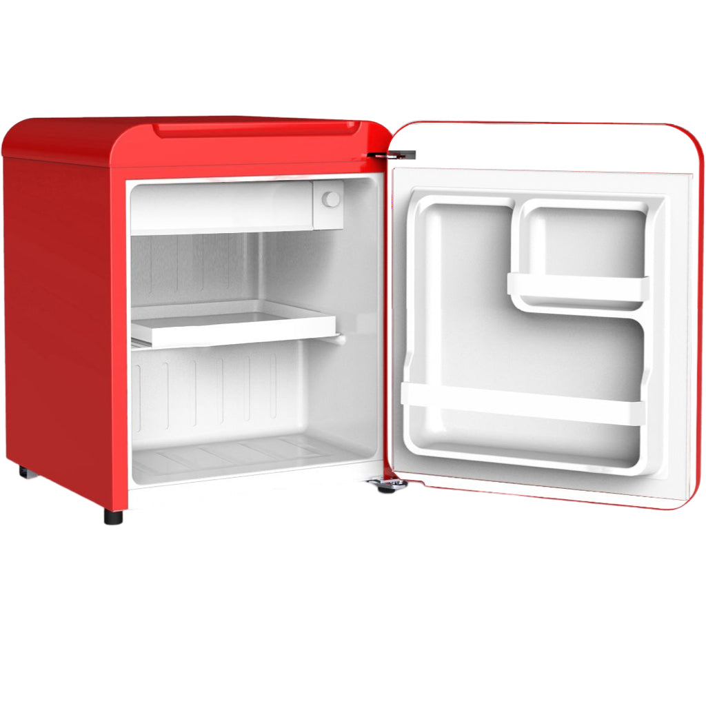 Red Retro Mini Fridge, Chatel 48L Red Retro Mini Fridge with Built-In  Freezer Compartment LK48MBRED