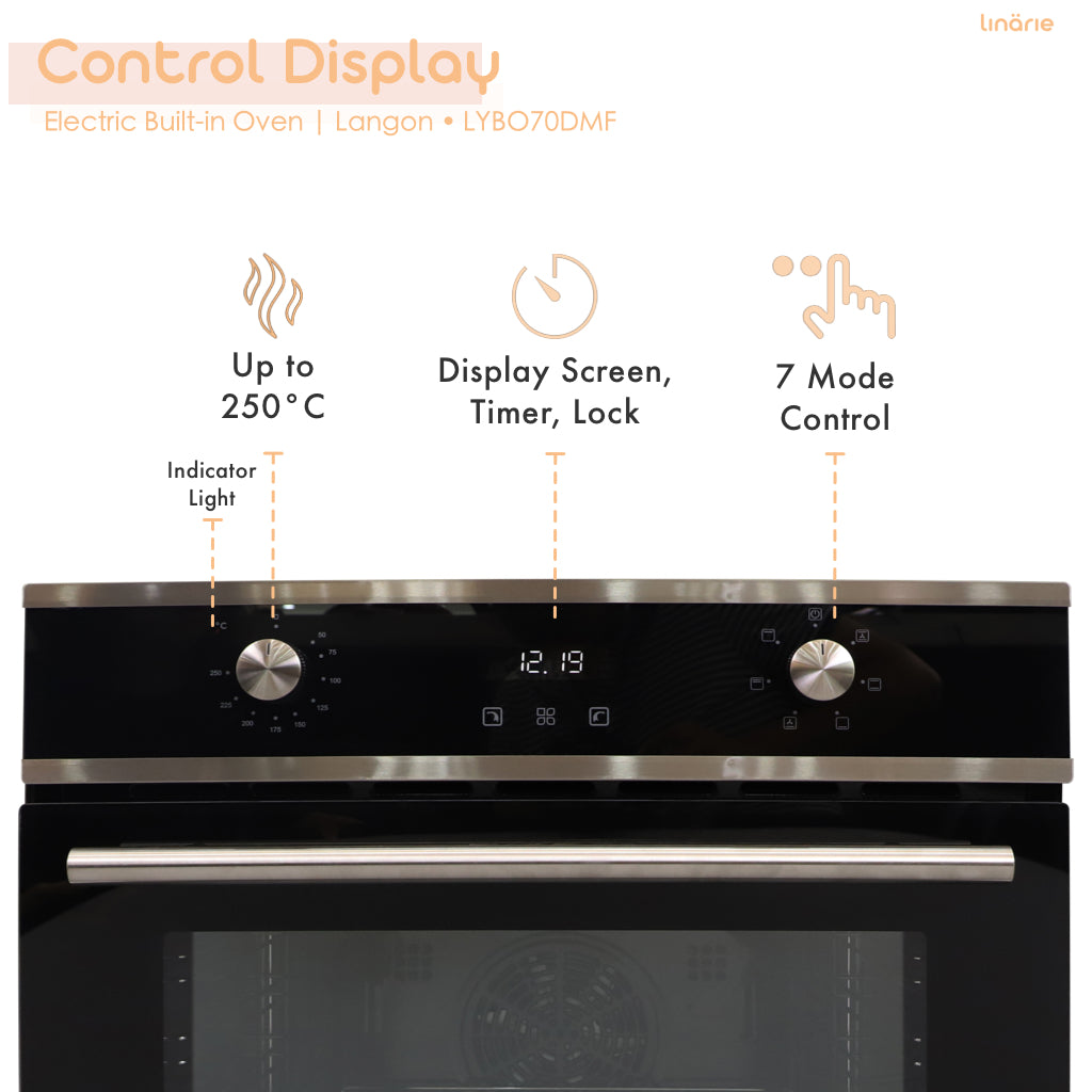 Langon 70L Built-In Electric Oven LYBO70DMF