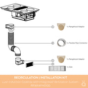 Lyon 80cm Induction Cooktop with Integrated Ventilation System RF90I4FHOOD