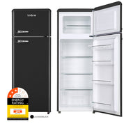 Valloire 209L Black Retro Top Mount Fridge LK200DDBLACK