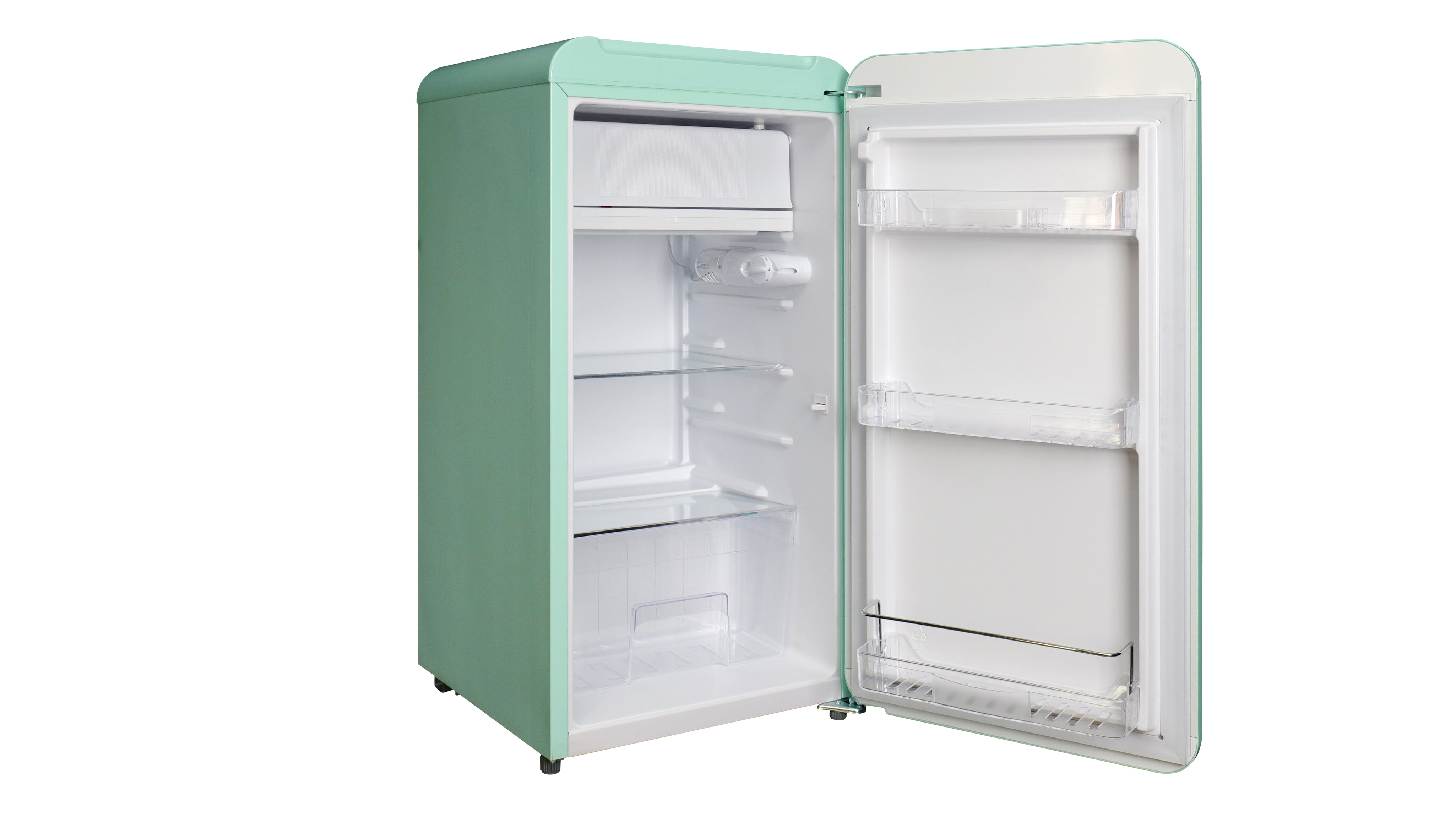 Tignes 91L Green Retro Mini Fridge with Built-In Freezer Compartment LK90TTGREEN