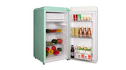 Tignes 91L Green Retro Mini Fridge with Built-In Freezer Compartment LK90TTGREEN