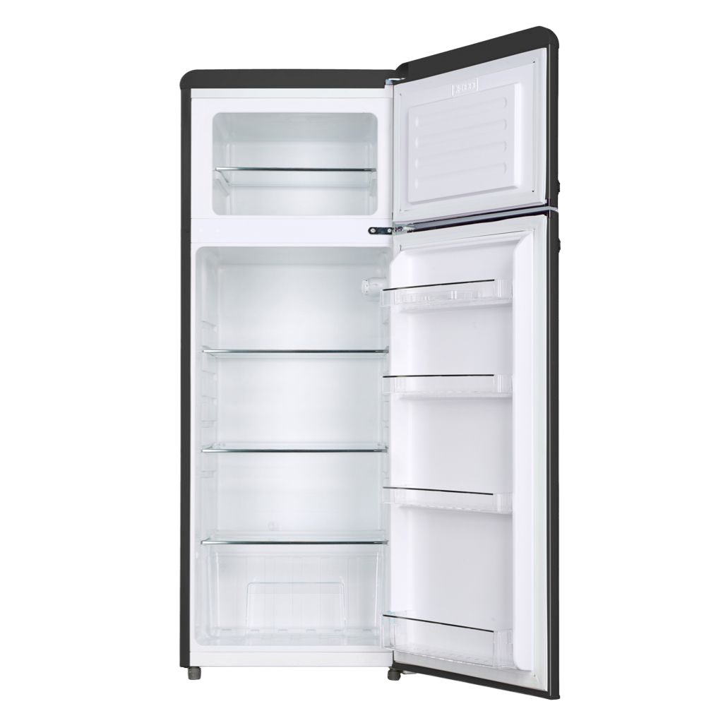 Valloire 209L Black Retro Top Mount Fridge LK200DDBLACK