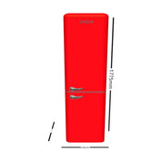 Annecy 242L Retro Bottom Mount Fridge Red LKCO250RED