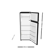 Valloire 209L Black Retro Top Mount Fridge LK200DDBLACK