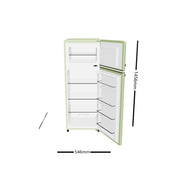 Valloire 209L Green Retro Top Mount Fridge LK200DDGREEN