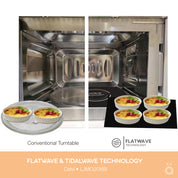 Calvi 20L Solo FlatWave Technology Built-In Microwave in Stainless Steel LJMO20XBI