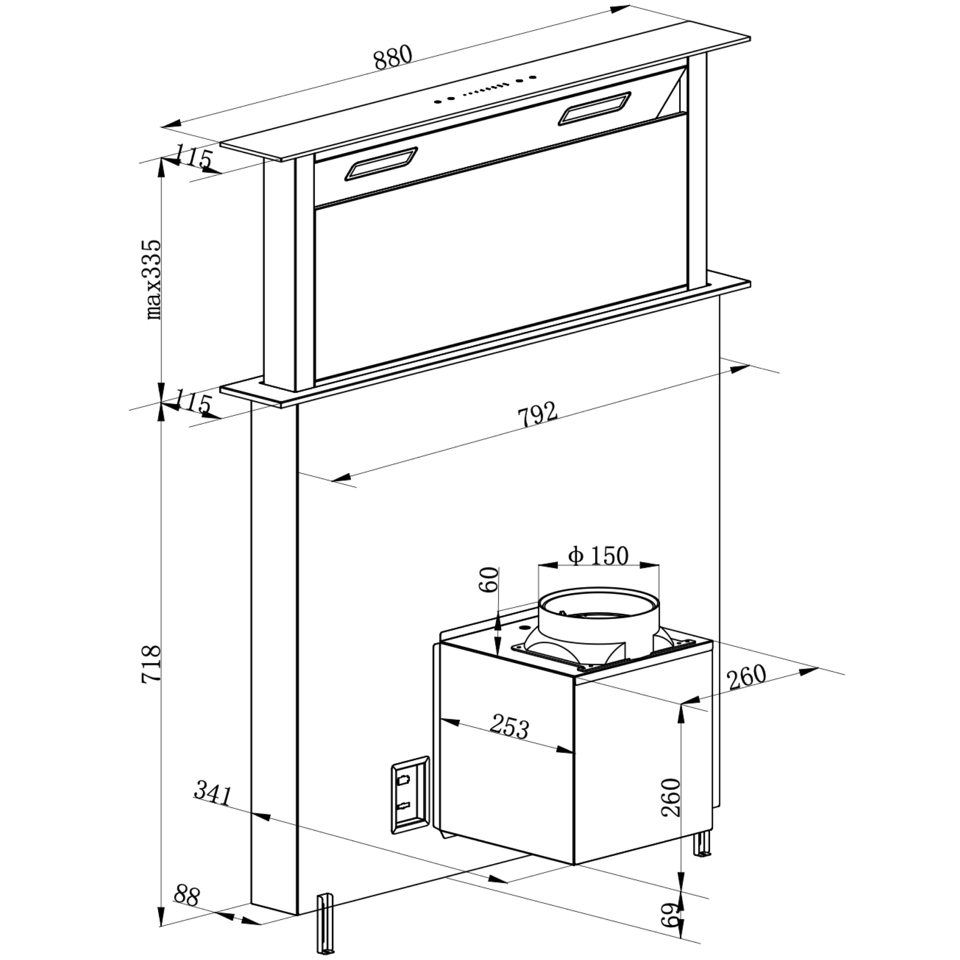 Extractor Range Hood