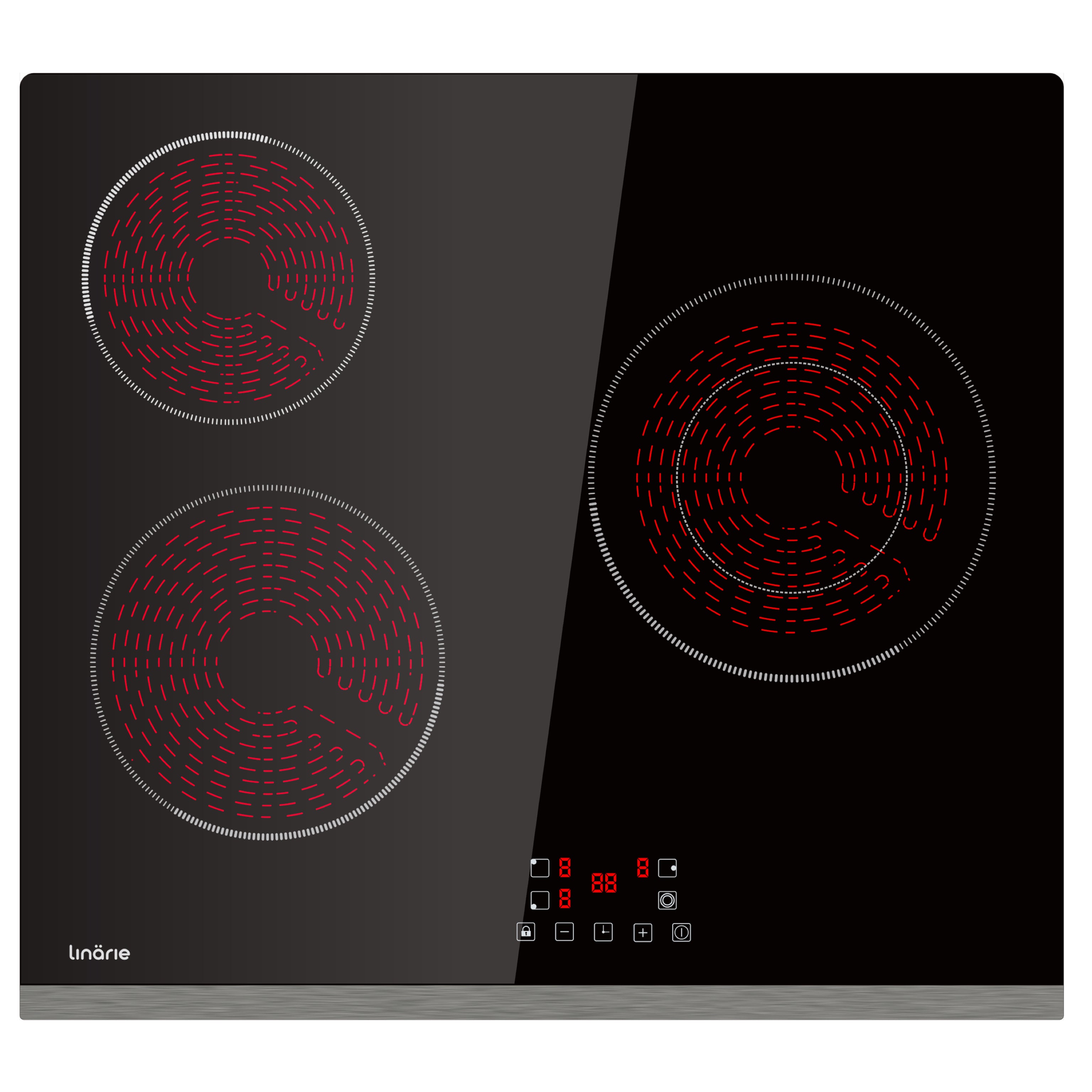 3 Zone Ceramic Cooktop