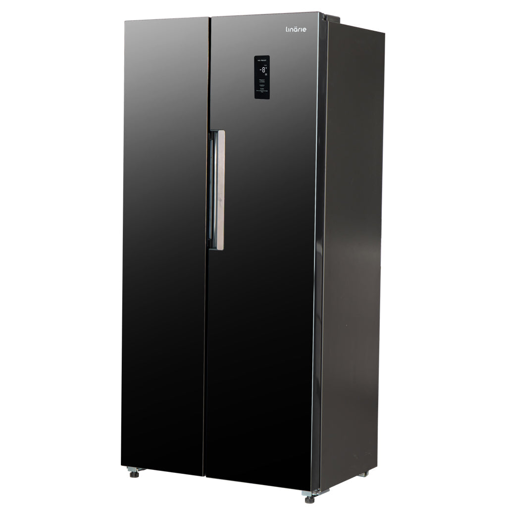 Black gloss store fridge freezer