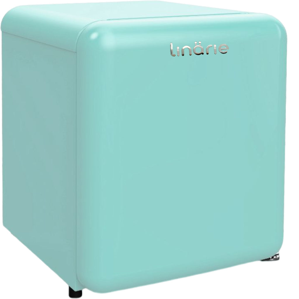 Linarie | Chatel 48L Green Retro Mini Fridge with Built-In Freezer Compartment LK48MBGREEN