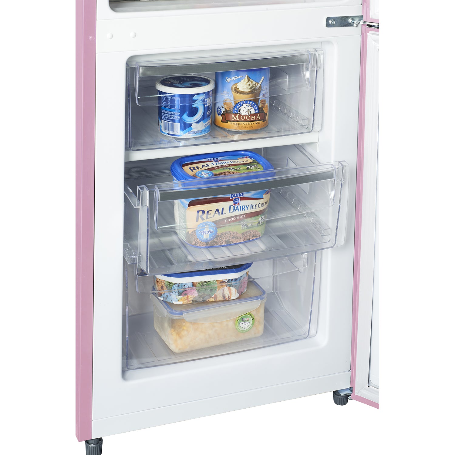 Pink Retro Refrigerator 