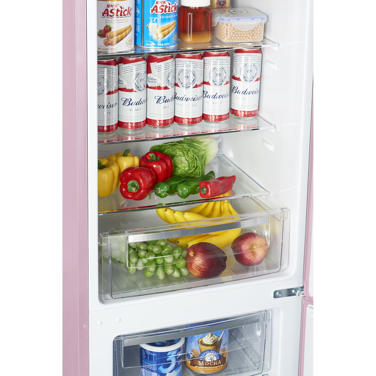 Pink Retro Refrigerator 